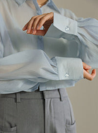 ショートシアーシャツ