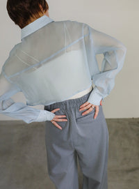 ショートシアーシャツ