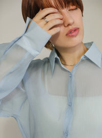 ショートシアーシャツ