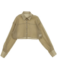 ショートシアーシャツ