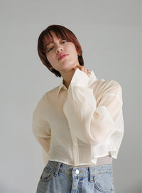 ショートシアーシャツ