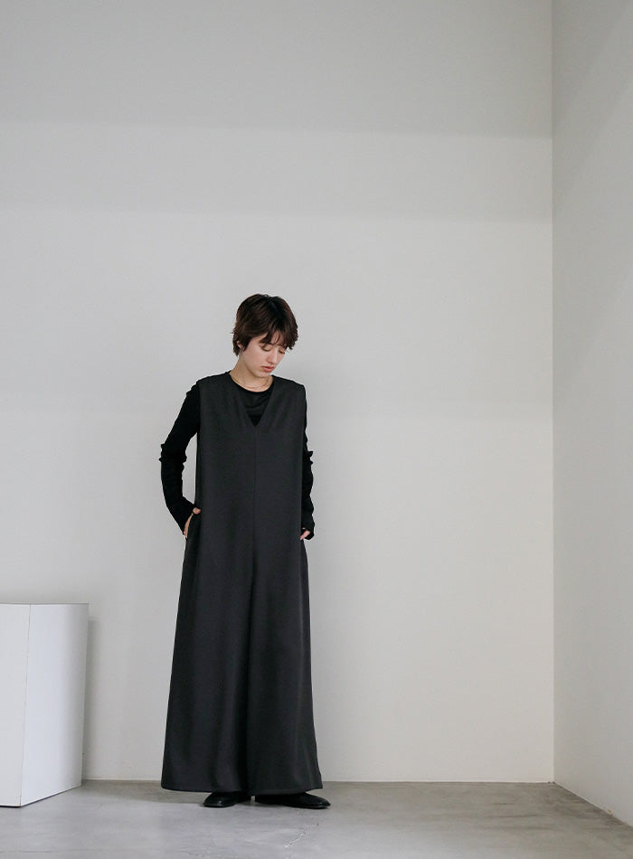 Vネックショルダータックオールインワン – SELECT MOCA