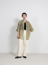 スラブストレートデニムパンツ