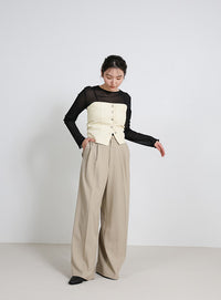 デニムチューブビスチェ