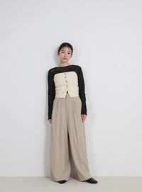 デニムチューブビスチェ