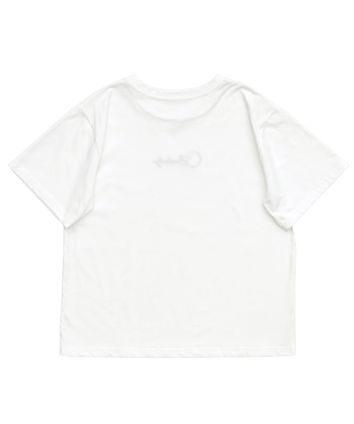 natorium ロゴ刺繍 Tシャツ M ホワイト ロゴ刺繍Tシャツ｜size2 | MI AND MOU