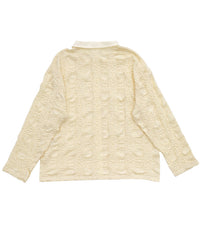 カットレースジャガードシャツ