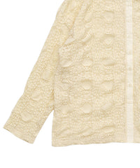 カットレースジャガードシャツ