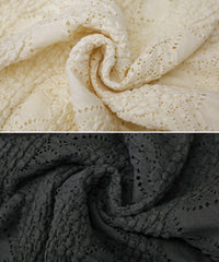 カットレースジャガードシャツ