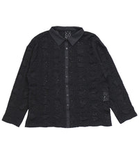 カットレースジャガードシャツ