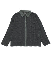 カットレースジャガードシャツ