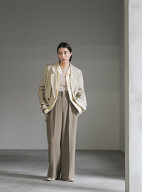 カットレースジャガードシャツ