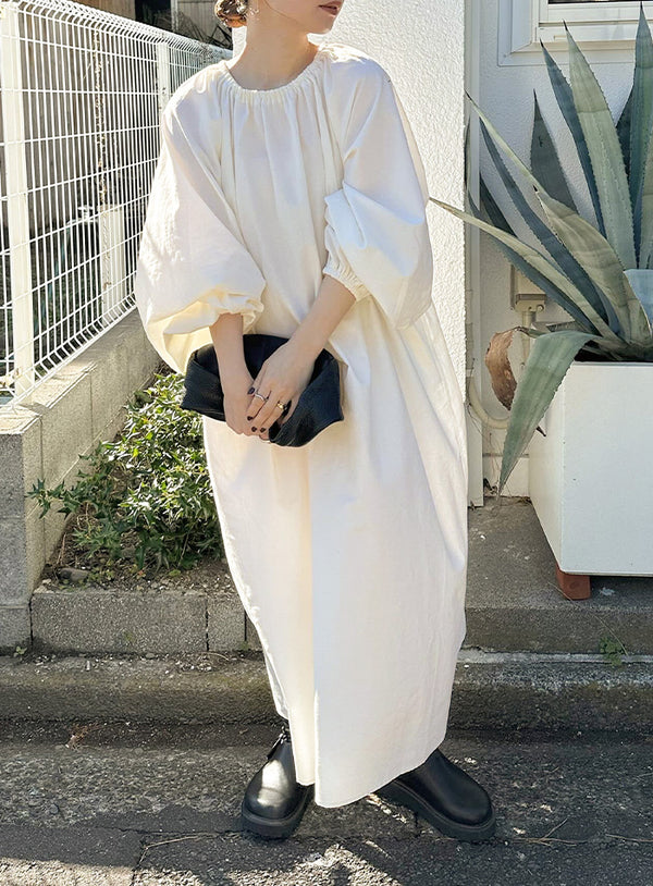 2WAYギャザーボリュームワンピース【by SON】