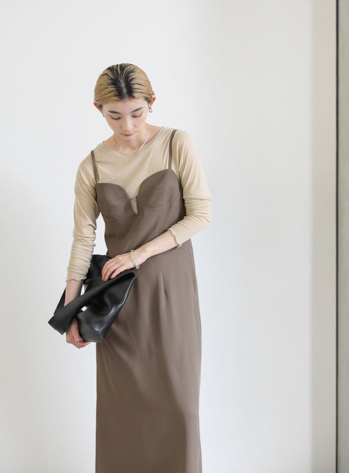 ビスチェ風キャミワンピース – SELECT MOCA