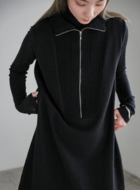 コットンニットベストワンピース