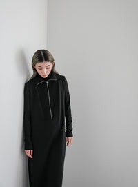 コットンニットベストワンピース