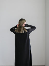 コットンニットベストワンピース