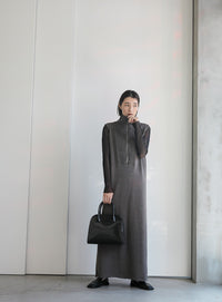 コットンニットベストワンピース