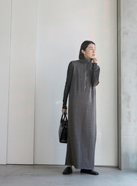 コットンニットベストワンピース