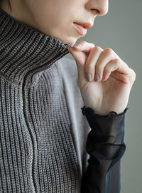 コットンニットベストワンピース