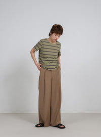 ボーダーシンプルTシャツ