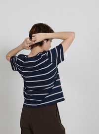 ボーダーシンプルTシャツ