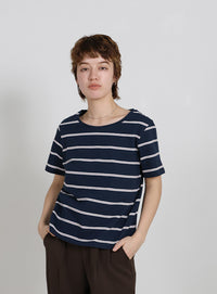 ボーダーシンプルTシャツ