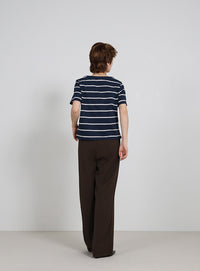 ボーダーシンプルTシャツ