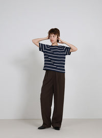 ボーダーシンプルTシャツ