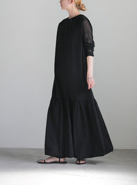 ボックスシルエットバルーンワンピース