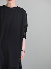 ボックスシルエットバルーンワンピース