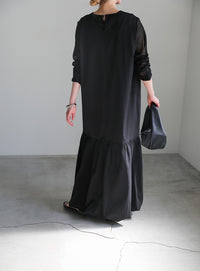 ボックスシルエットバルーンワンピース