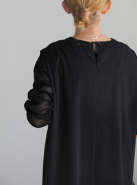 ボックスシルエットバルーンワンピース