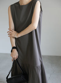 ボックスシルエットバルーンワンピース