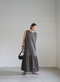 ボックスシルエットバルーンワンピース