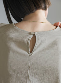 ボックスシルエットバルーンワンピース