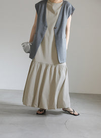 ボックスシルエットバルーンワンピース