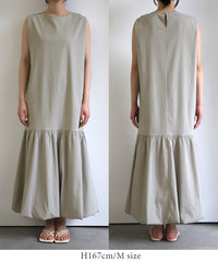 ボックスシルエットバルーンワンピース