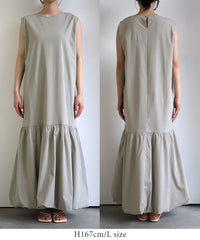 ボックスシルエットバルーンワンピース