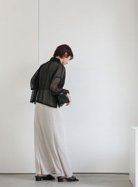 メッシュカットポロトップス【SALE】