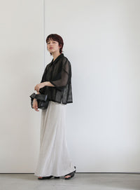 メッシュカットポロトップス【SALE】