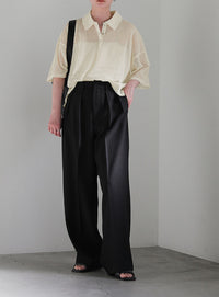 メッシュカットポロトップス【SALE】