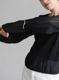 シアーランダムリブニット