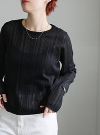 シアーランダムリブニット