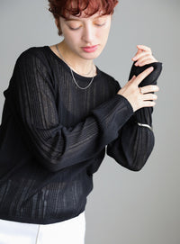 シアーランダムリブニット