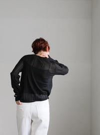 シアーランダムリブニット