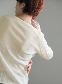 シアーランダムリブニット