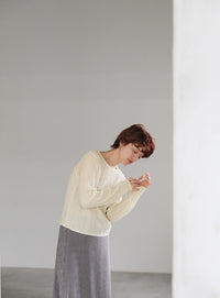 シアーランダムリブニット