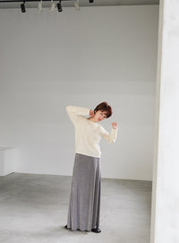 シアーランダムリブニット