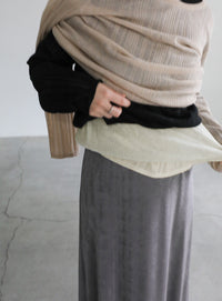 シアーランダムリブニット